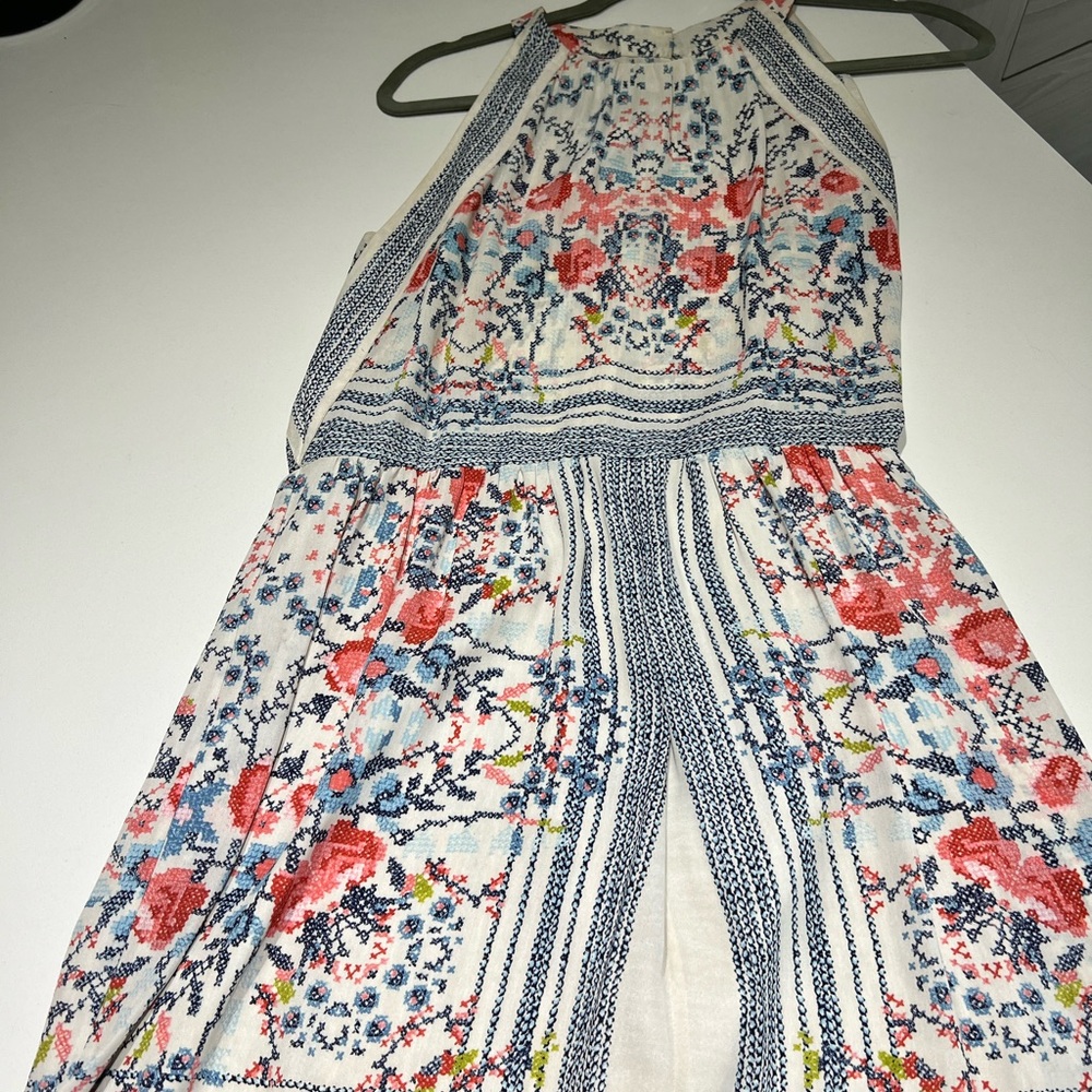 BCBG printed silk dress